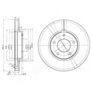 Гальмівні(тормозні) диски Delphi BG3547