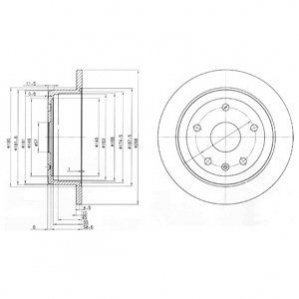 Тормозные диски Delphi BG3554