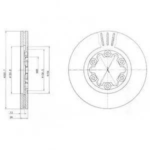 Тормозной диск Delphi BG3559 Купить в Украине