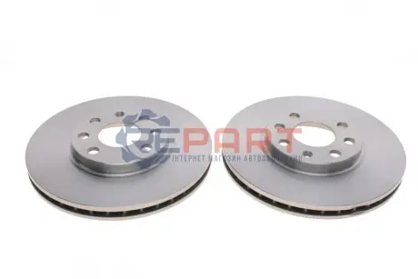 Фото Диск гальмівний (передній) (к-кт 2шт) Daewoo Lanos/Opel Combo 97- (260x24) (з покрит.) (вентил.) Delphi (BG3569) зображення 1