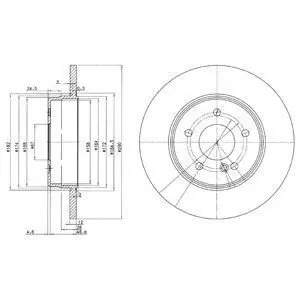 Диск тормозной Delphi BG3602 Купить в Украине
