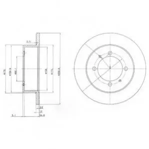 Фото Гальмівний диск Delphi (BG3609) зображення 1