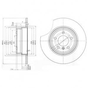 Диск тормозной Delphi BG3629