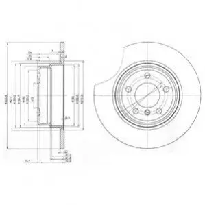 Диск тормозной Delphi BG3629 Купить в Украине