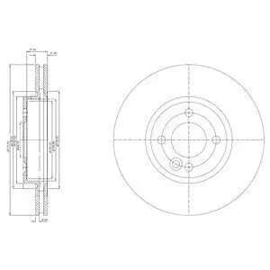 Диск тормозной Delphi BG3661C
