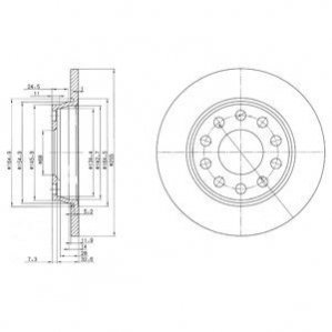 Тормозные диски Delphi BG3674