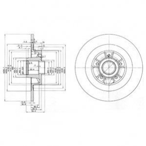 Тормозные диски Delphi BG3686 (фото 1)