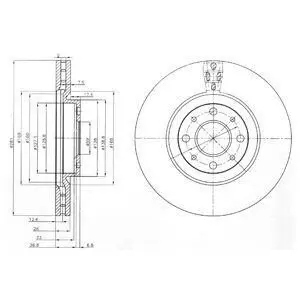 Диск тормозной Delphi BG3699