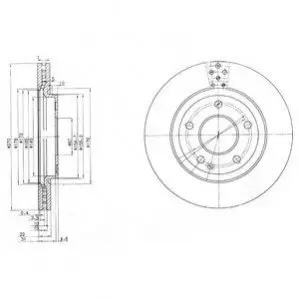 Тормозные диски Delphi BG3709