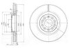 Тормозные диски - Delphi BG3714 (8D0615301AD, 8D0615301K, 8D0615301M)