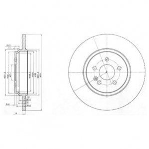 Тормозной диск Delphi BG3728