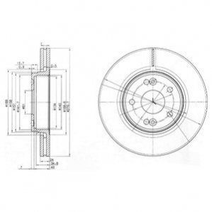 Тормозные диски Delphi BG3733 (фото 1)