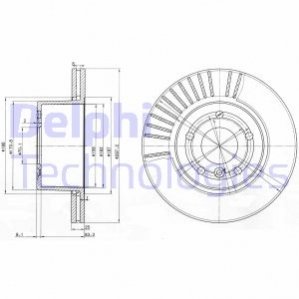 Диск тормозной Delphi BG3737C