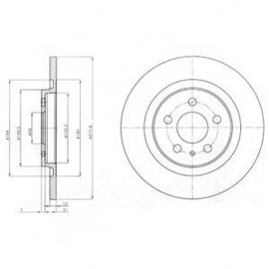 Тормозные диски Delphi BG3741 (фото 1)