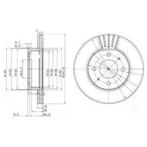 Диск тормозной Delphi BG3749