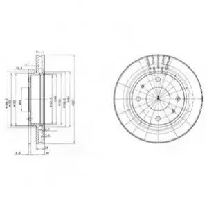 Фото Тормозные диски Delphi (BG3750) изображение 1