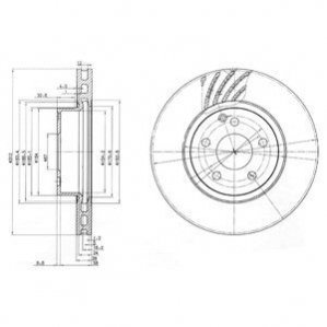 Тормозные диски Delphi BG3756