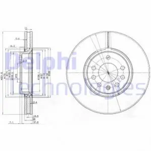 Диск тормозной Delphi BG3772C