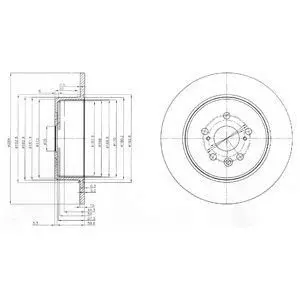 Диск тормозной Delphi BG3777