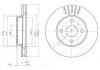 Тормозной диск - Delphi BG3781 (4351213O3O, 4351213030)