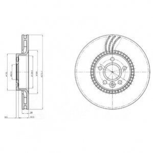 Тормозные диски Delphi BG3784