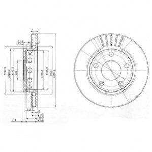 Тормозной диск Delphi BG3785