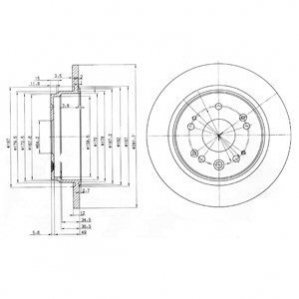 Тормозные диски Delphi BG3797