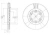 Тормозной диск - Delphi BG3809 (14973O7, 1497307, 3902839)