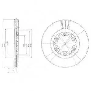 Фото Гальмівний диск Delphi (BG3809) зображення 1