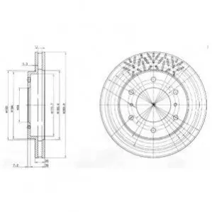 Диск тормозной Delphi BG3812 Купить в Украине