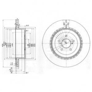 Тормозные диски Delphi BG3819