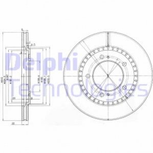 Диск тормозной Delphi BG3821