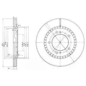 Диск тормозной Delphi BG3821