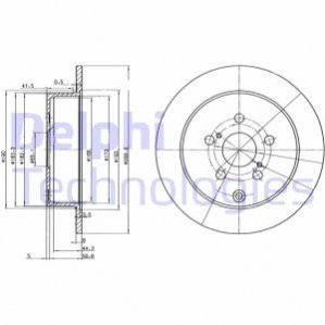 Диск тормозной Delphi BG3822