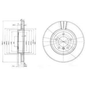 Тормозные диски Delphi BG3830 (фото 1)