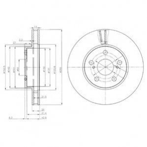 Тормозной диск Delphi BG3850