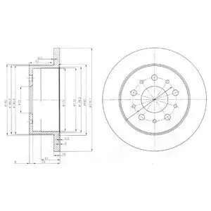 Фото Диск тормозной Delphi (BG3853) изображение 1