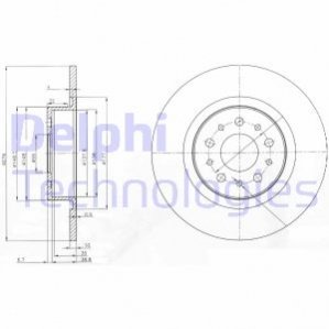 Диск гальмівний Delphi BG3857