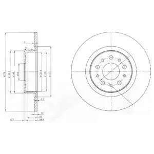 Диск тормозной Delphi BG3857