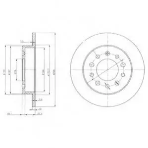 Фото Тормозные диски Delphi (BG3862) изображение 1