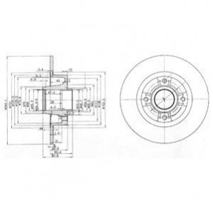 Тормозные диски Delphi BG3888 (фото 1)