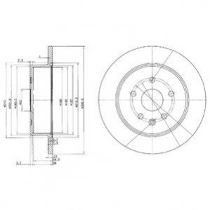 Тормозной диск Delphi BG3907