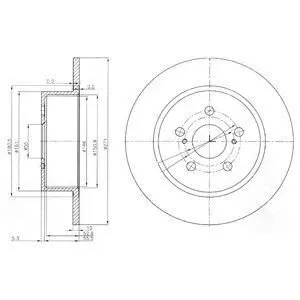 Диск тормозной Delphi BG3922