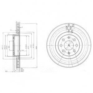 Тормозные диски Delphi BG3944