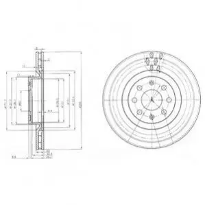 Тормозные диски Delphi BG3944