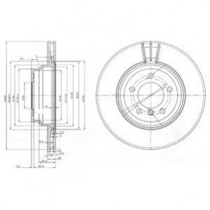 Тормозные диски Delphi BG3959