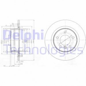 Диск тормозной Delphi BG3960