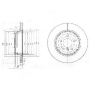 Тормозной диск Delphi BG3961
