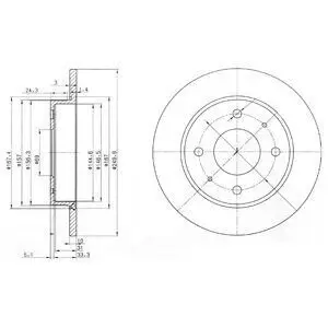 Диск тормозной Delphi BG3971
