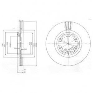 Гальмівні(тормозні) диски Delphi BG3972 (фото 1)